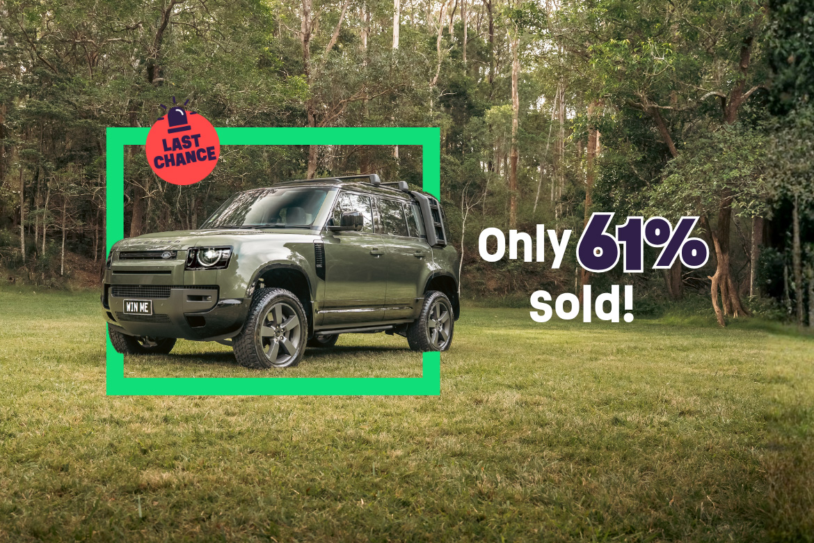 Win a Defender in your driveway. Or $200K cashable gold.