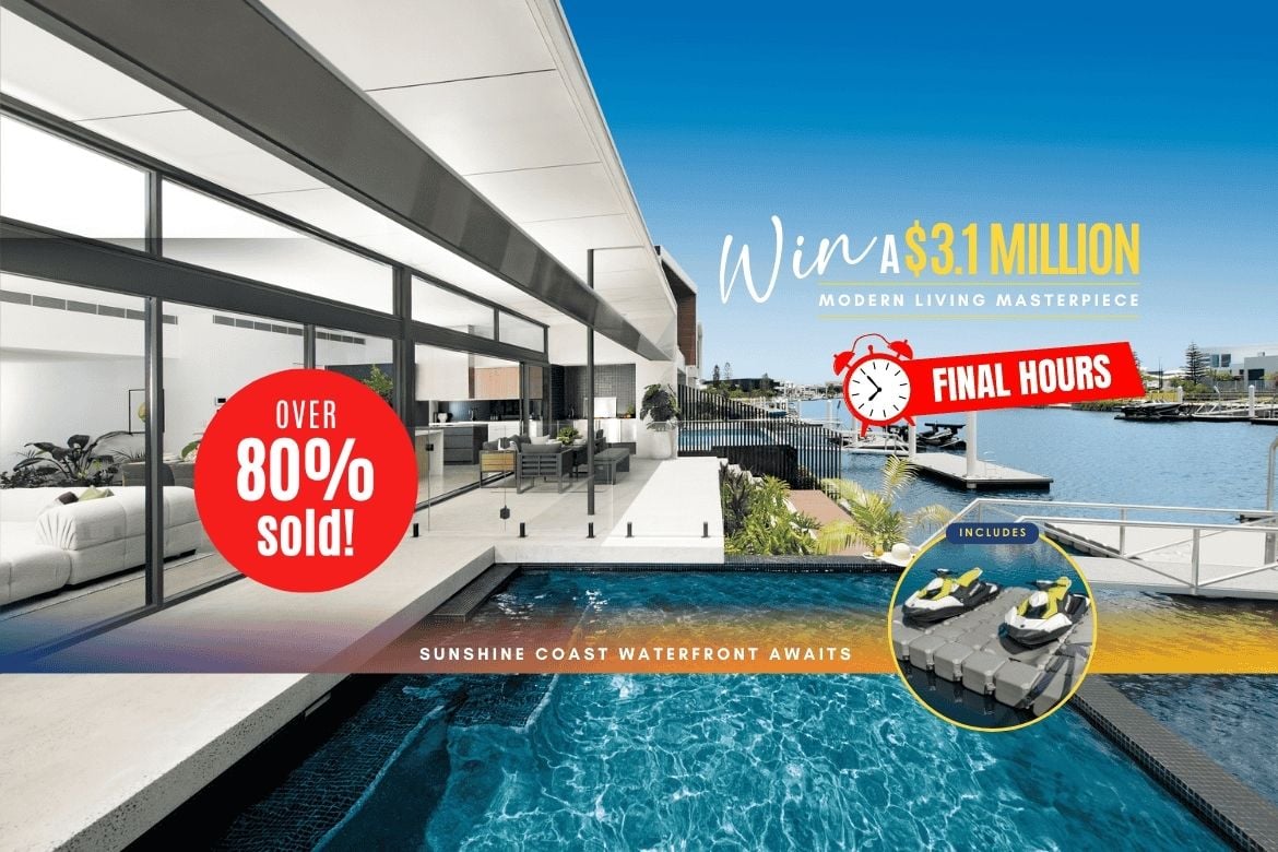 Win a $3.1 Million Modern Living Masterpiece in Pelican Waters