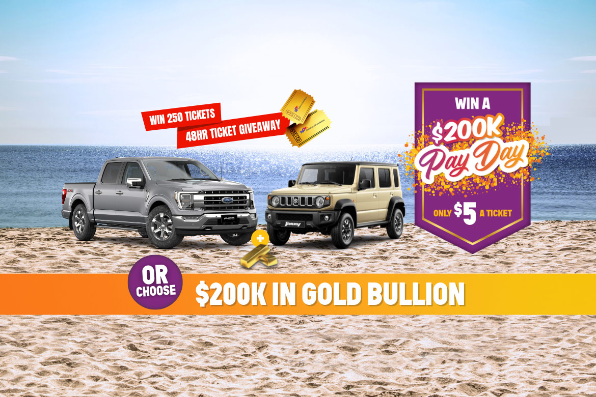 Win $200,000 Gold or a Ford F-150 Lariat + Suzuki Jimny 5 Door