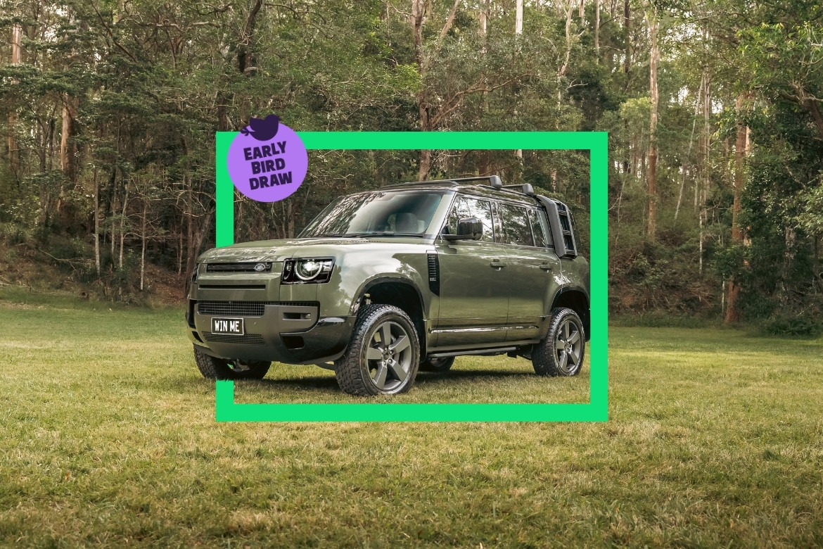 Win a Defender in your driveway. Or $200K cashable gold.