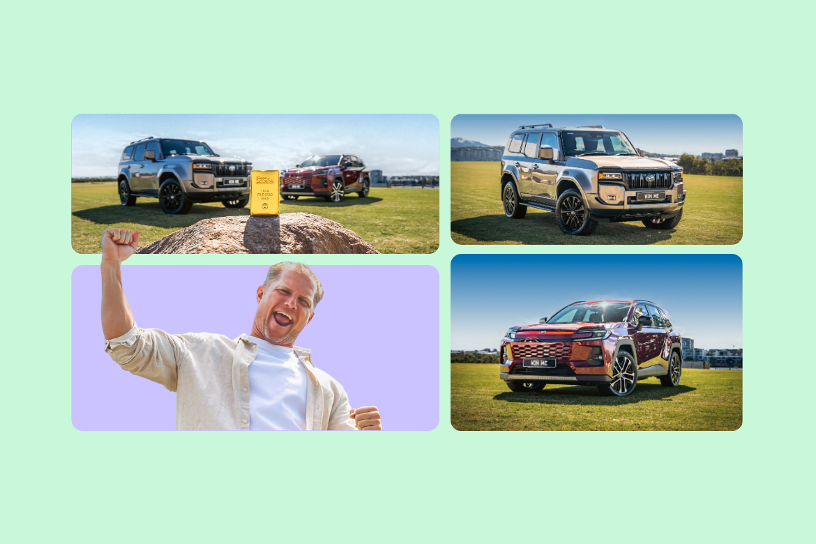 WIN a Prado + RAV4 + $35K gold, Or $200K cashable gold