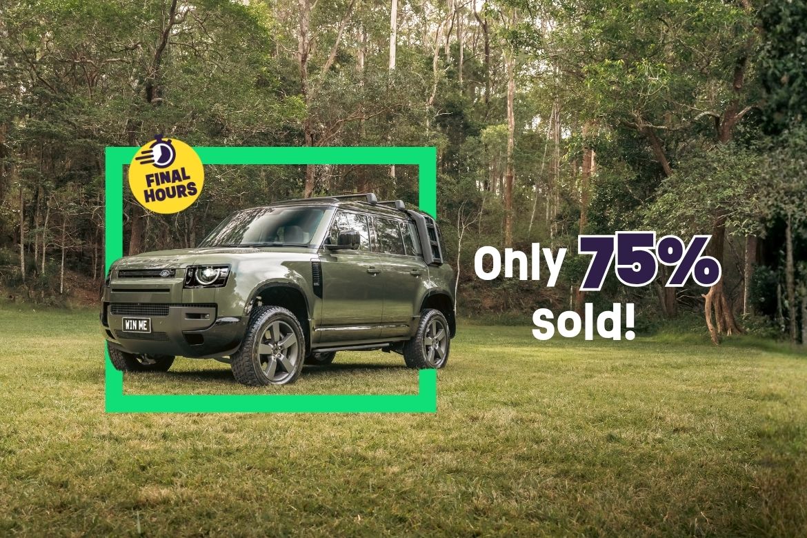 Win a Defender in your driveway. Or $200K cashable gold.