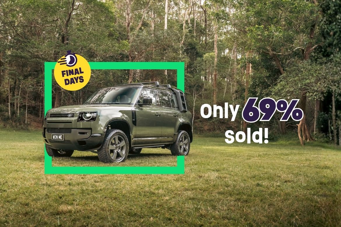 Win a Defender in your driveway. Or $200K cashable gold.