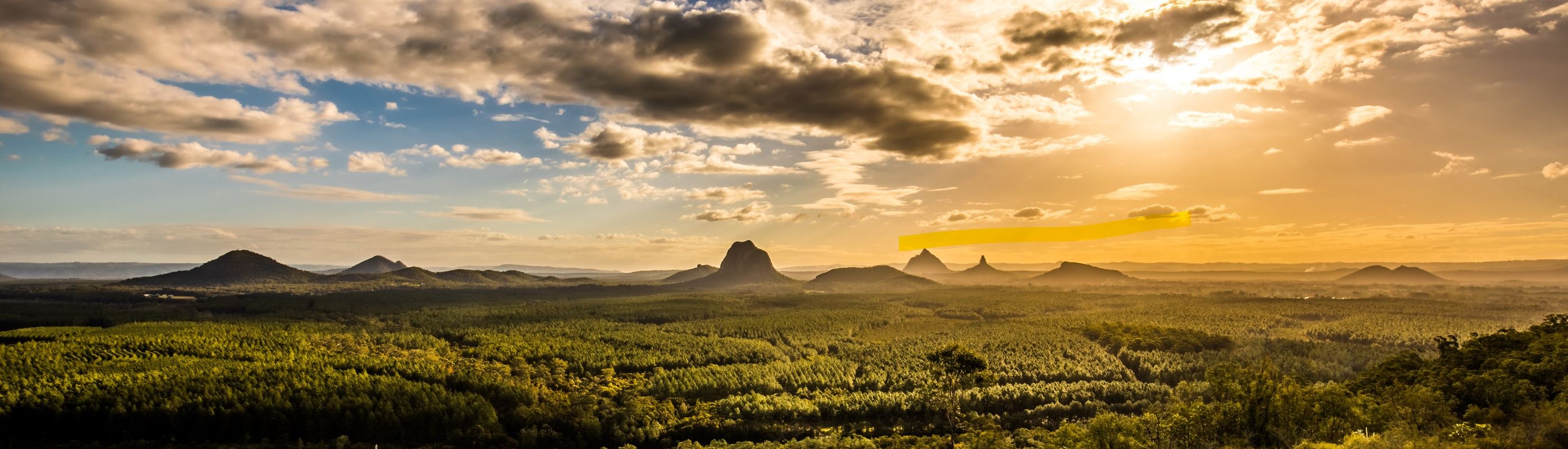 Glass House Mountains View