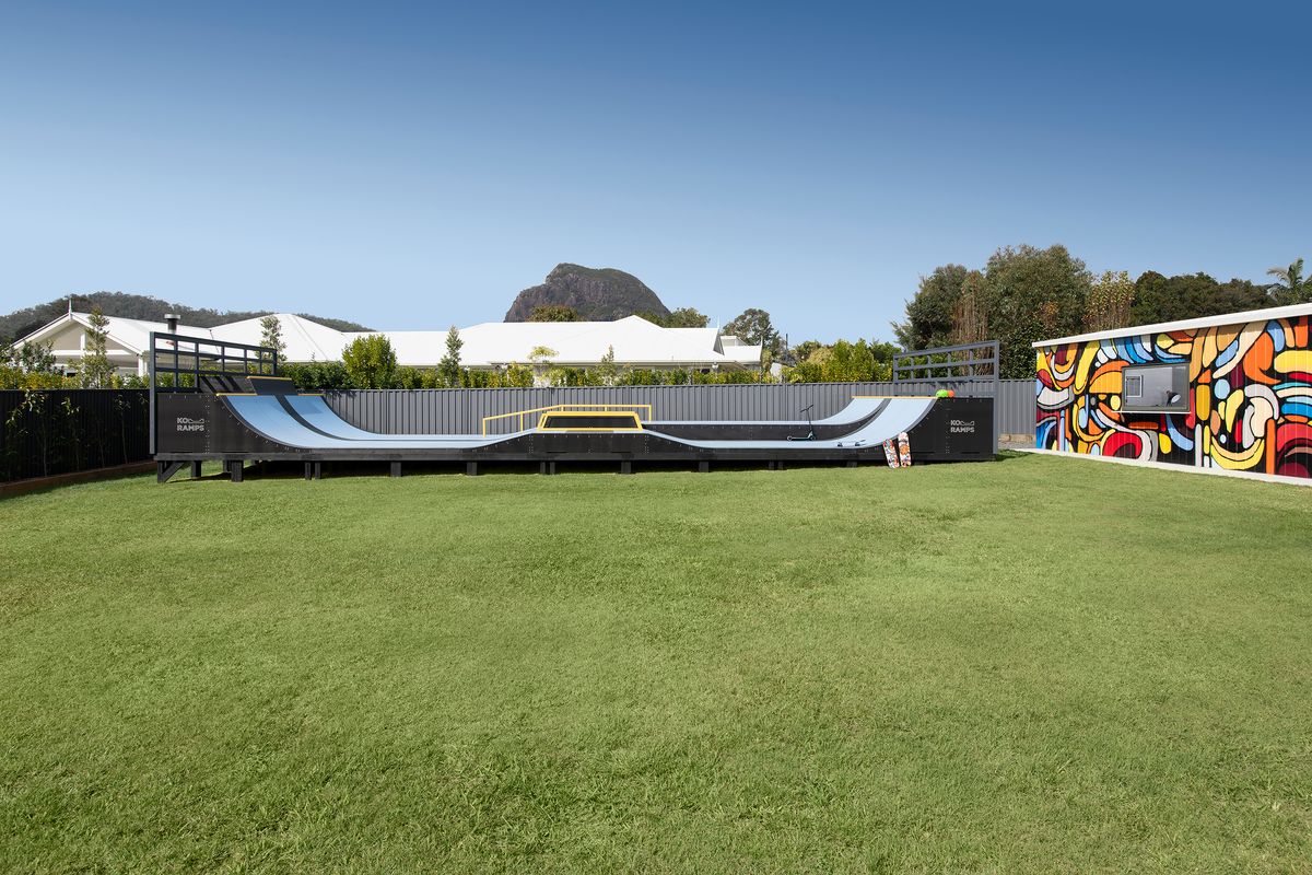 Imagine having a literal skate park in your backyard.