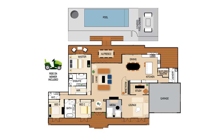 Lottery #435 Floorplan - 150 Tallowwood St, Maleny